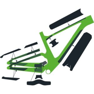 Scott Sports SYN Frame Protection kit SPARK Carbon – clear matt