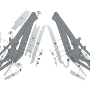 SCOTT SYN Frame Protection kit PATRON Carbon – clear gloss