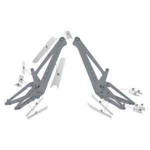SCOTT SYN Frame Protection kit GENIUS Carbon – clear matt