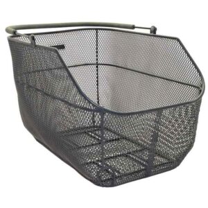 Pletscher Pletscher Panier Deluxe XXL p/porte-bagage a/adaptateur 3-points maille fine noir