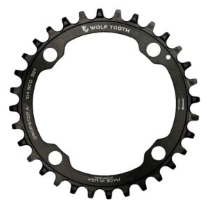 Wolf Tooth Wolf Tooth Drop-Stop chainring 104 BCD Sram – Noir