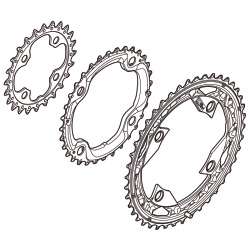 Shimano plateau FC-M670 32 dents AE-Type