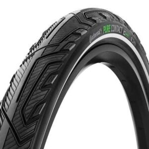Continental Continental Pneu Pure Contact pliable avec bande réfléchissante – Noir